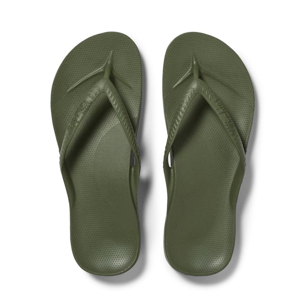 Archies Support Jandals | Classic - Olive - Cove. Beach Essentials