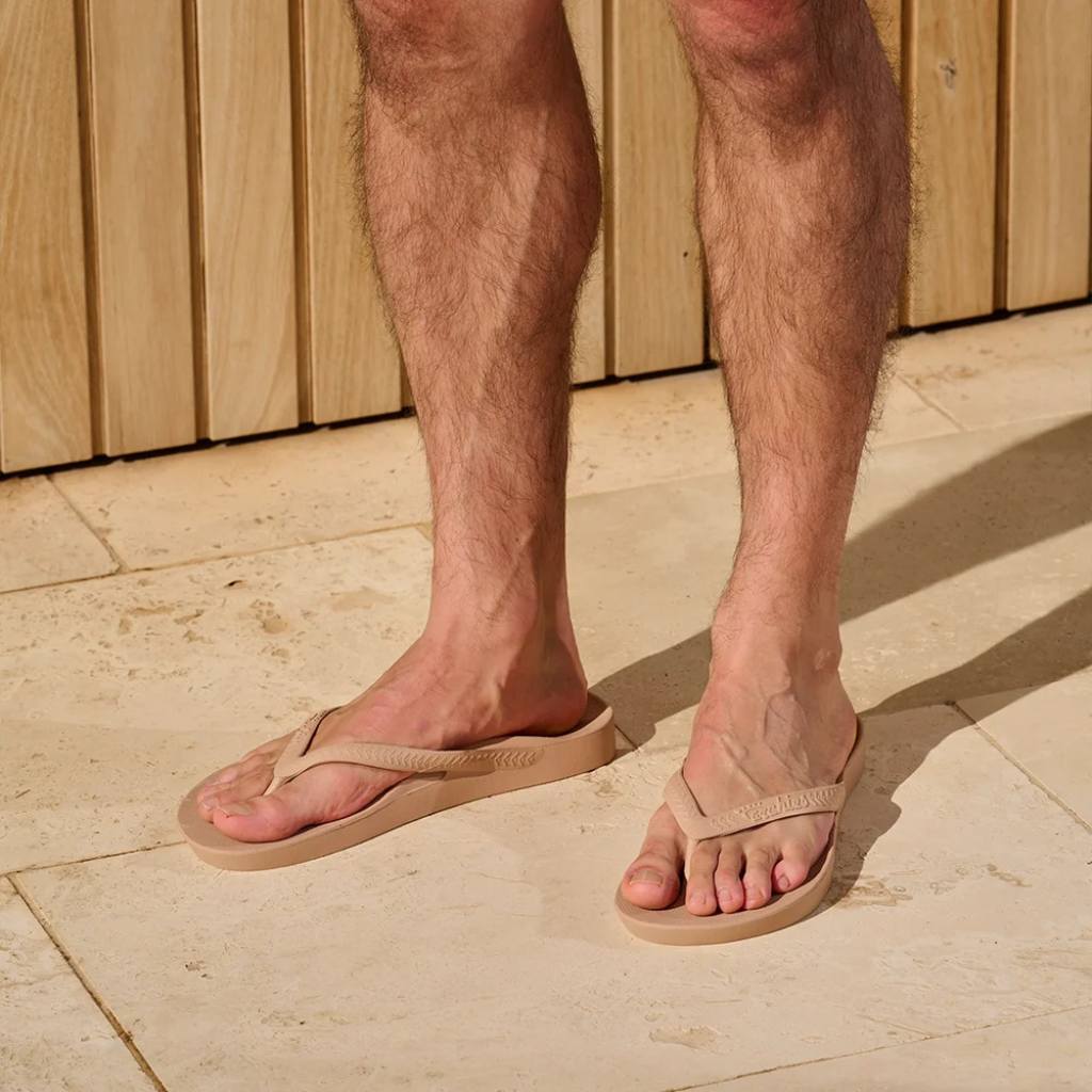 Archies Support Jandals | Classic - Tan - Cove. Beach Essentials