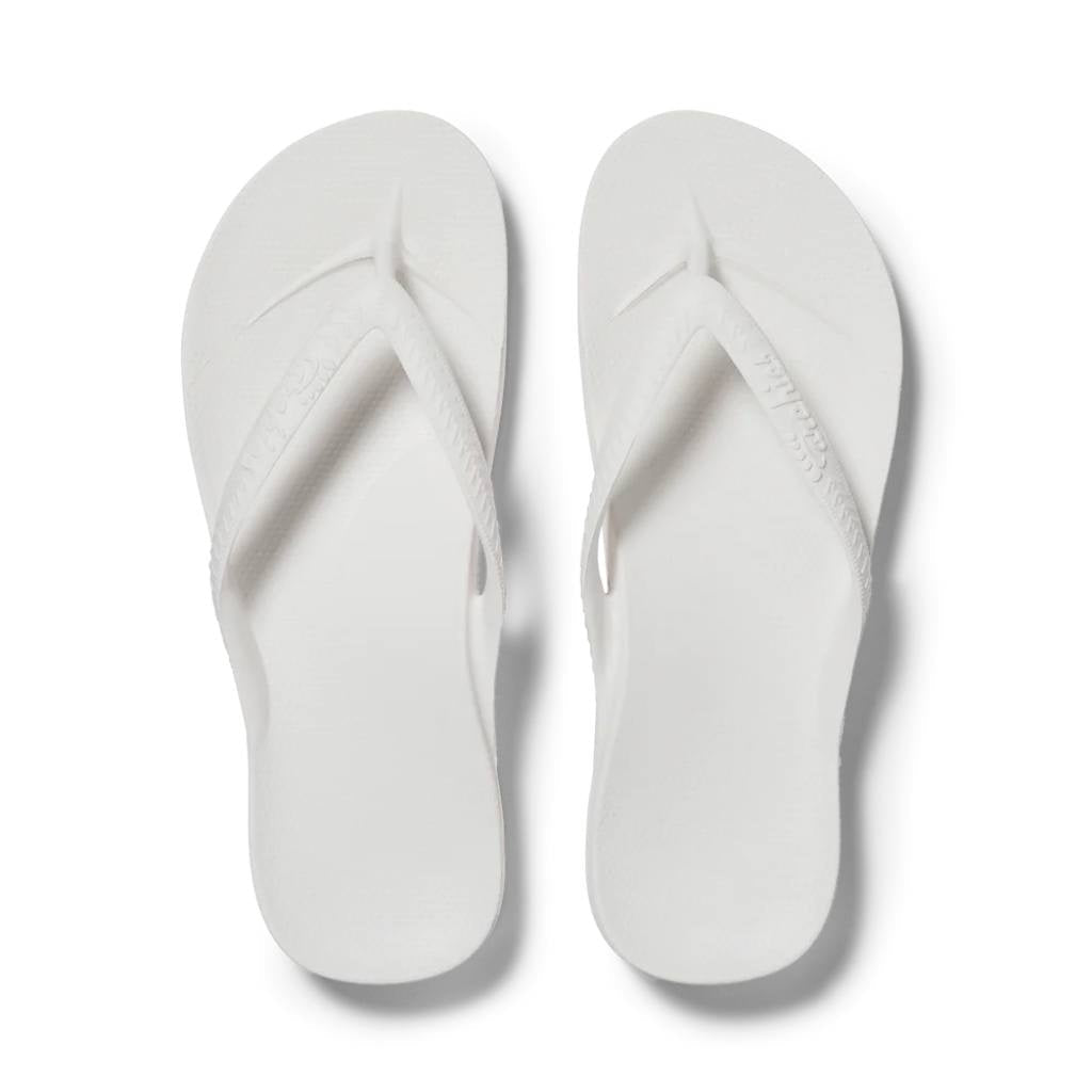 Archies Support Jandals | Classic - White - Cove. Beach Essentials