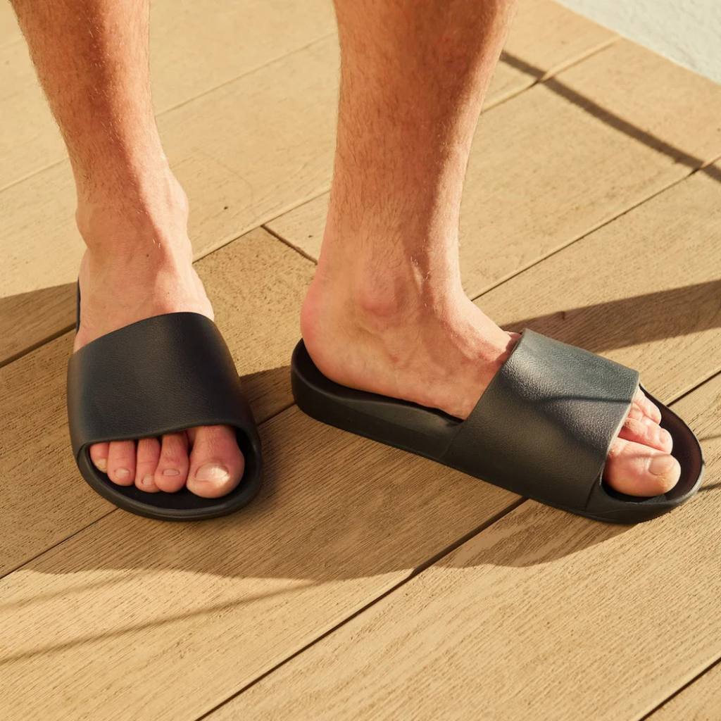Archies Support Slides | Classic - Black - Cove. Beach Essentials