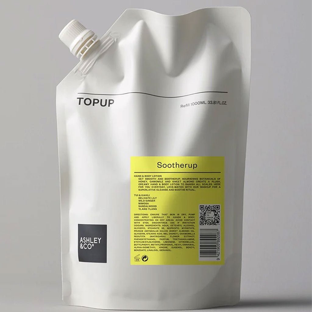 Ashley & Co | Topup Sootherup - Tui & Kahili 1L - Cove. Beach Essentials
