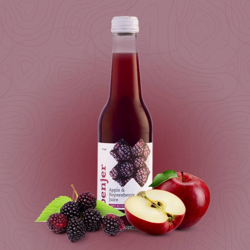 Benjer Drinks Co. | Apple &amp; Boysenberry Juice - 275ml - Cove. Beach Essentials