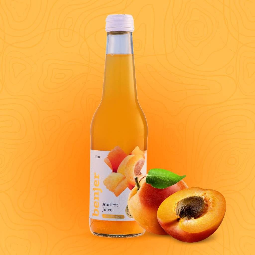Benjer Drinks Co. | Apricot Juice - 275ml - Cove. Beach Essentials