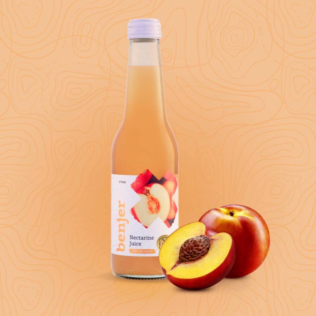 Benjer Drinks Co. | Nectarine Juice - 275ml - Cove. Beach Essentials