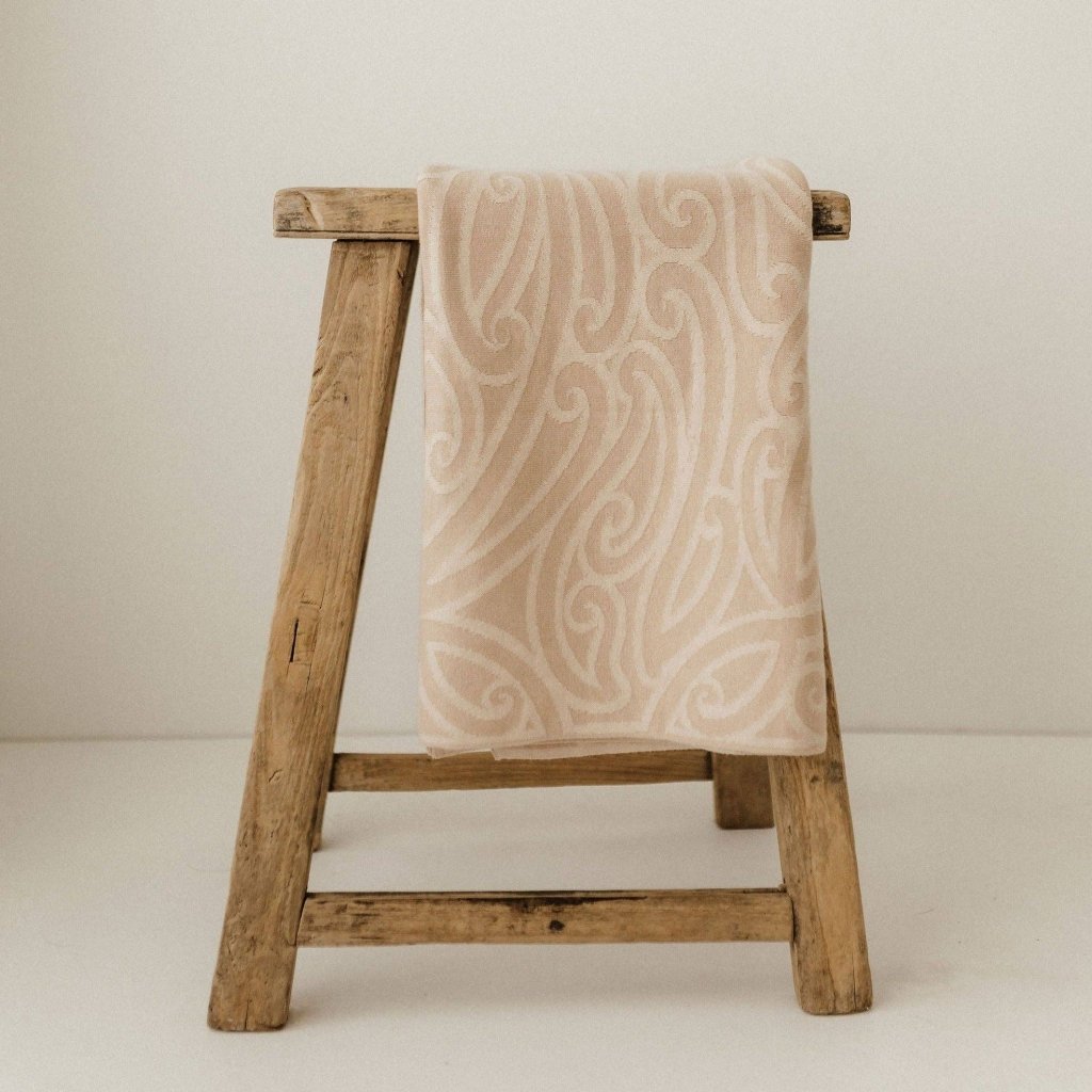 BO & KO | Mohimohi Woven Pēpi Blanket | Onepū - Cove. Beach Essentials