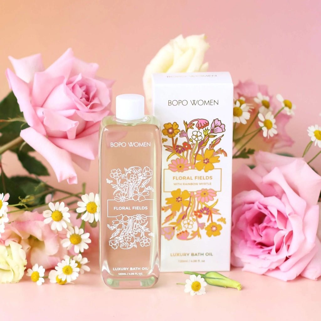 Bopo Women | Floral Fields Luxury Bath Oil - Cove. Beach Essentials