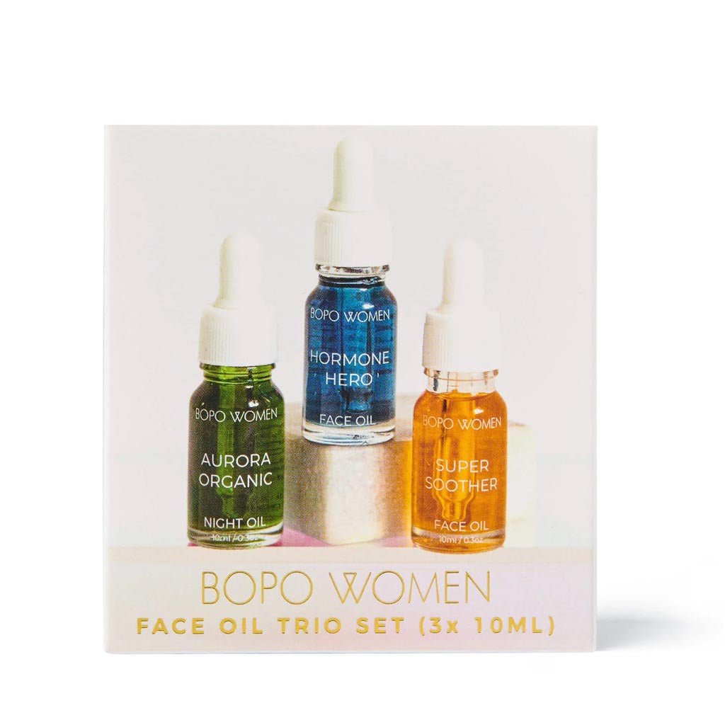 Bopo Women | Mini Face Oil Trio - Cove. Beach Essentials