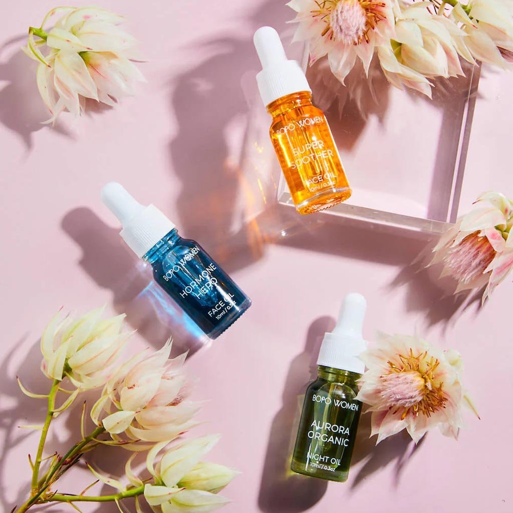 Bopo Women | Mini Face Oil Trio - Cove. Beach Essentials