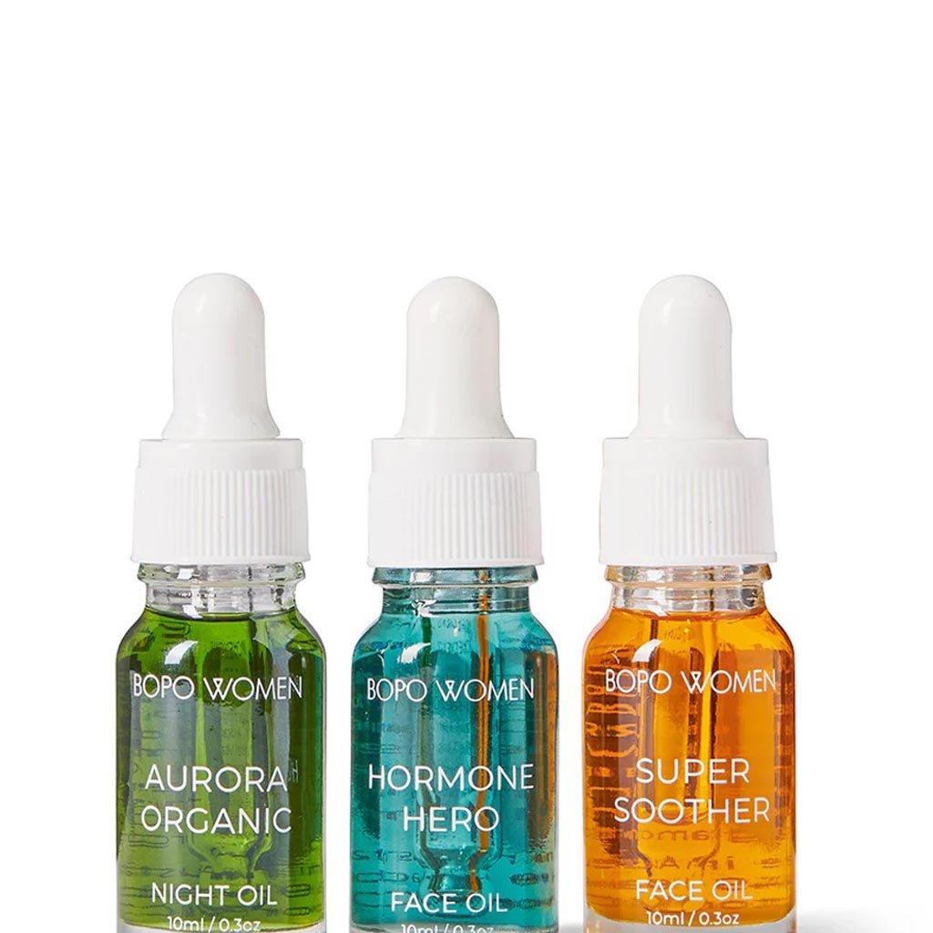 Bopo Women | Mini Face Oil Trio - Cove. Beach Essentials