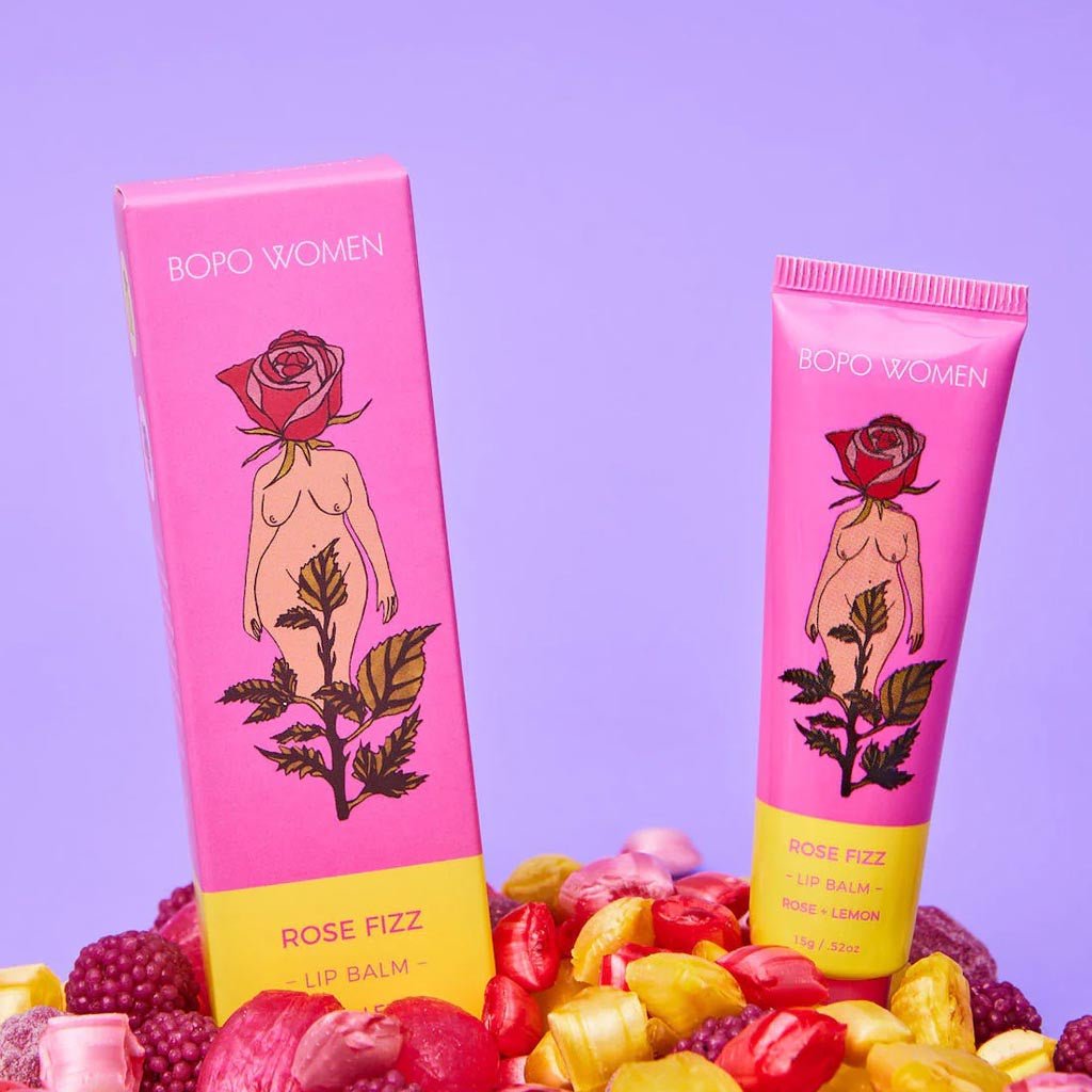 Bopo Women | Rose Fizz Lip Balm 15g - Cove. Beach Essentials