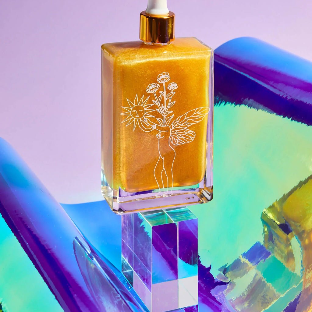 Bopo Women | Summer Solstice Body Oil 100ml - Gold Shimmer - Cove. Beach Essentials