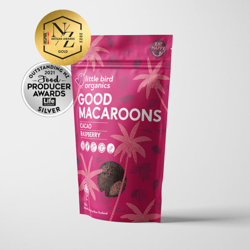 Little Bird Organics | Good Macaroons - Cacao & Raspberry