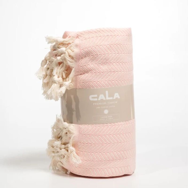Cala Beach Essentials | Premium Throw Large Size - Blush - Cove. Beach Essentials