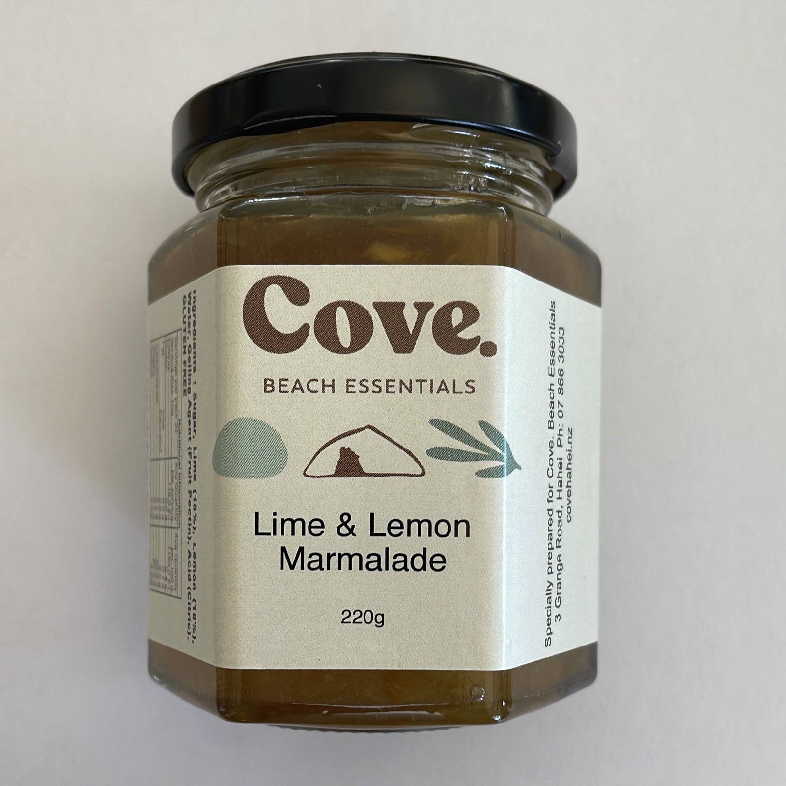 Cove. Beach Essentials | Lime & Lemon Marmalade 220g