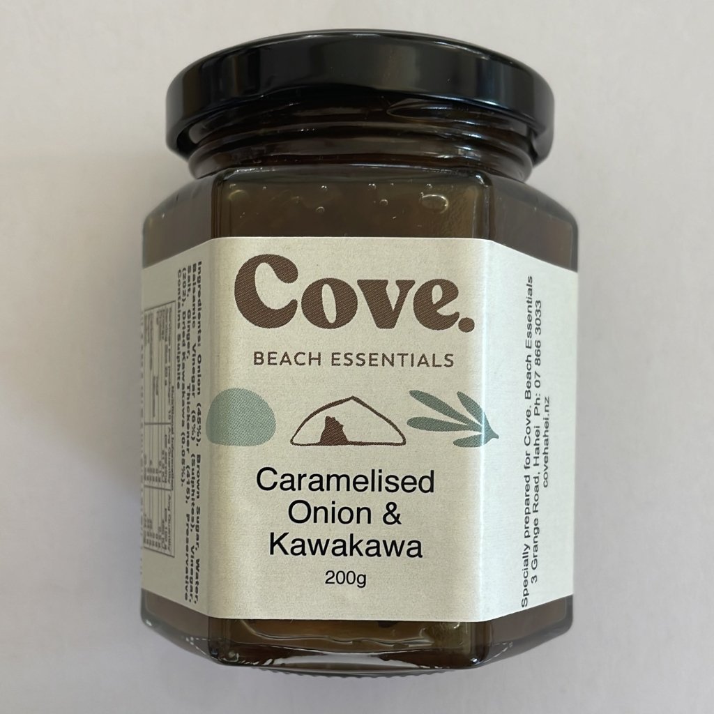 Caramelised Onion &amp; Kawakawa 200g - Cove. Beach Essentials