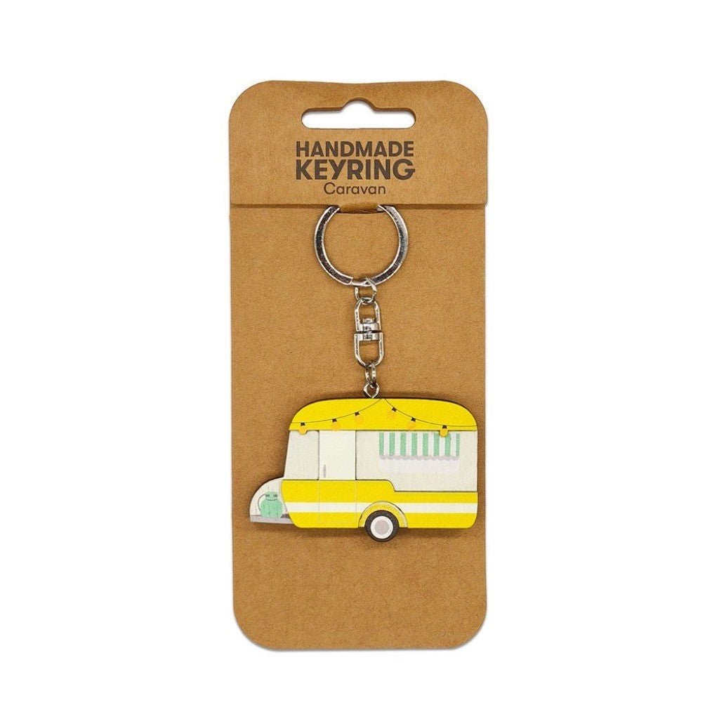 Caravan Wooden Keyring - Cove. Beach Essentials