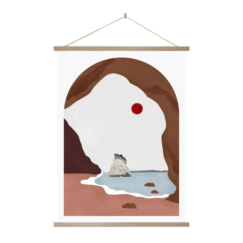 Cathedral Cove Landmark Wall Chart - Cove. Beach Essentials