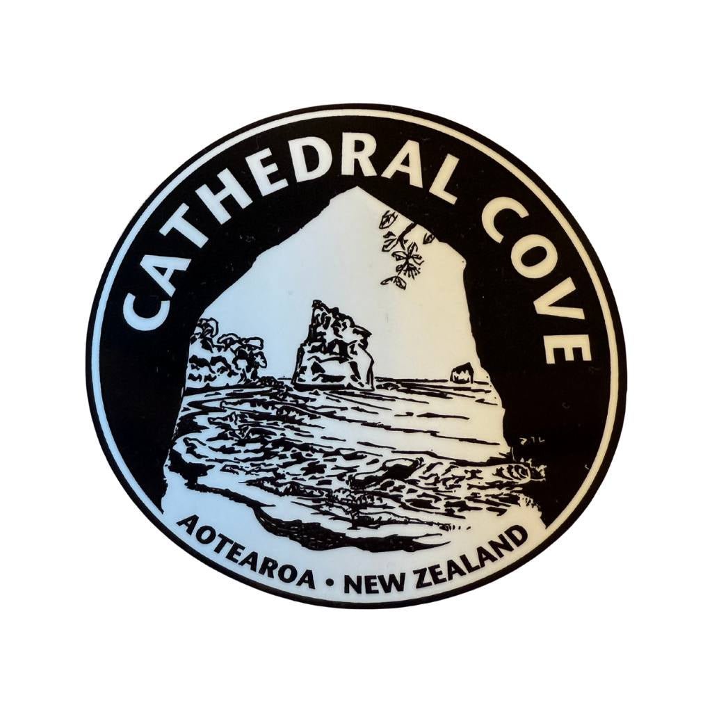 Cathedral Cove Sticker - Cove. Beach Essentials