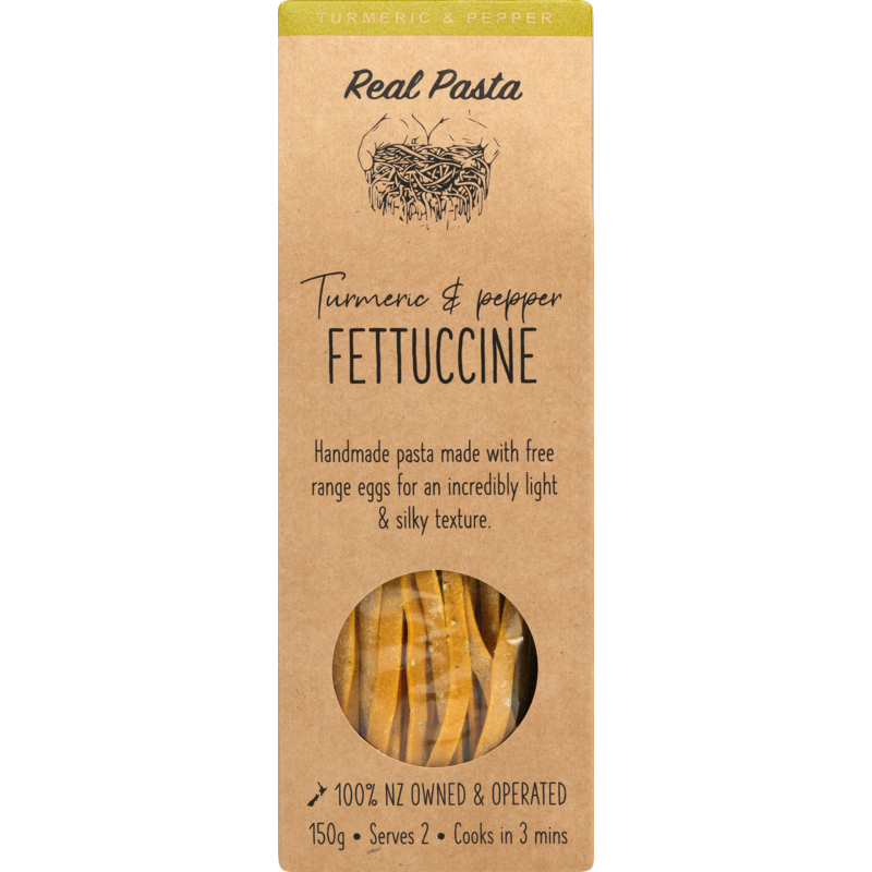 Real Pasta | Turmeric &amp; Pepper Fettuccine