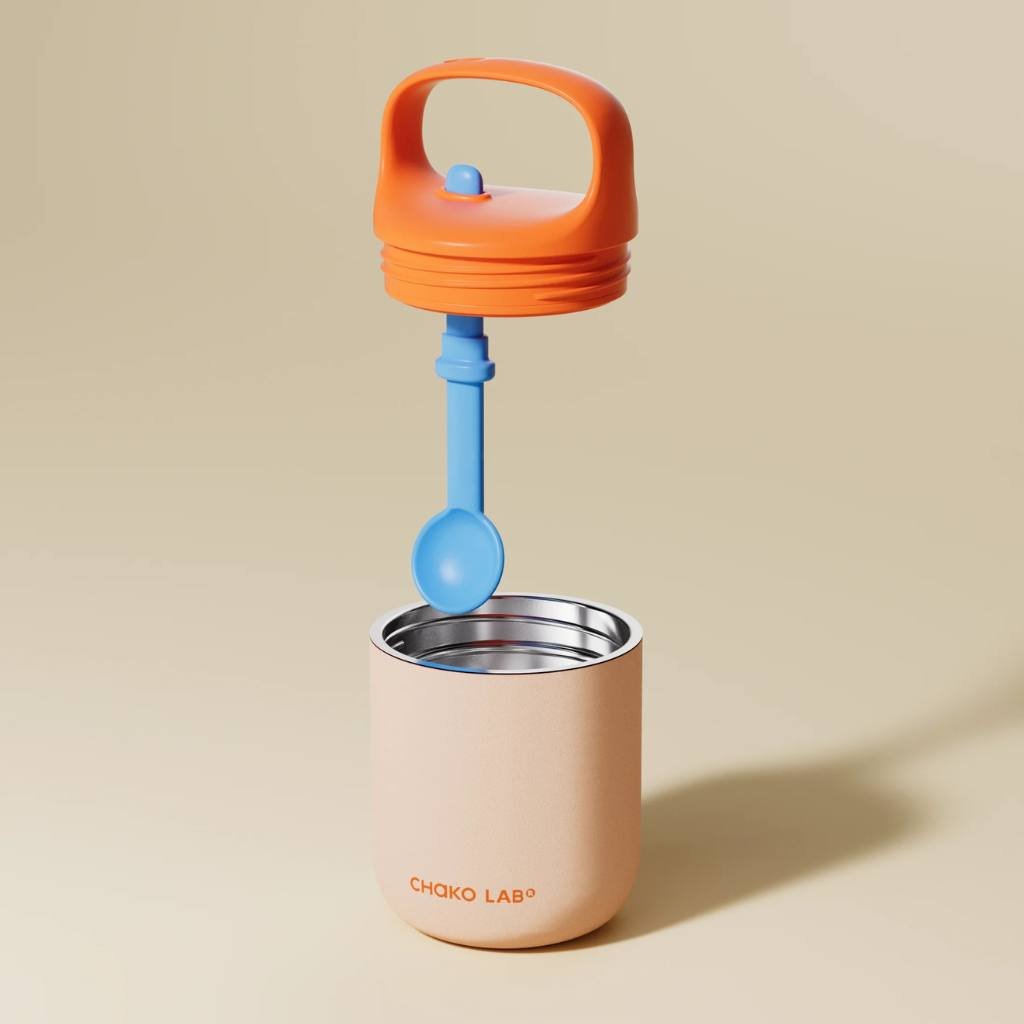 Chako Lab | Bao Bao Cup 450ml - White/Blue - Cove. Beach Essentials