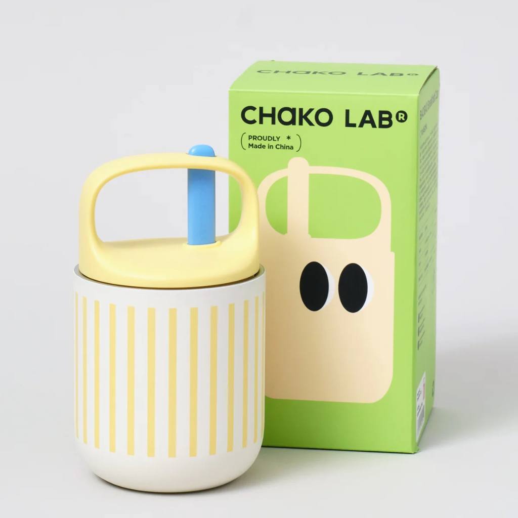 Chako Lab | Bao Bao Cup 450ml - White/Yellow - Cove. Beach Essentials