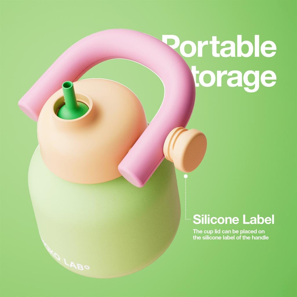 Chako Lab | Linlin Kettle Water Bottle 1L - Stainless - New Green - Cove. Beach Essentials