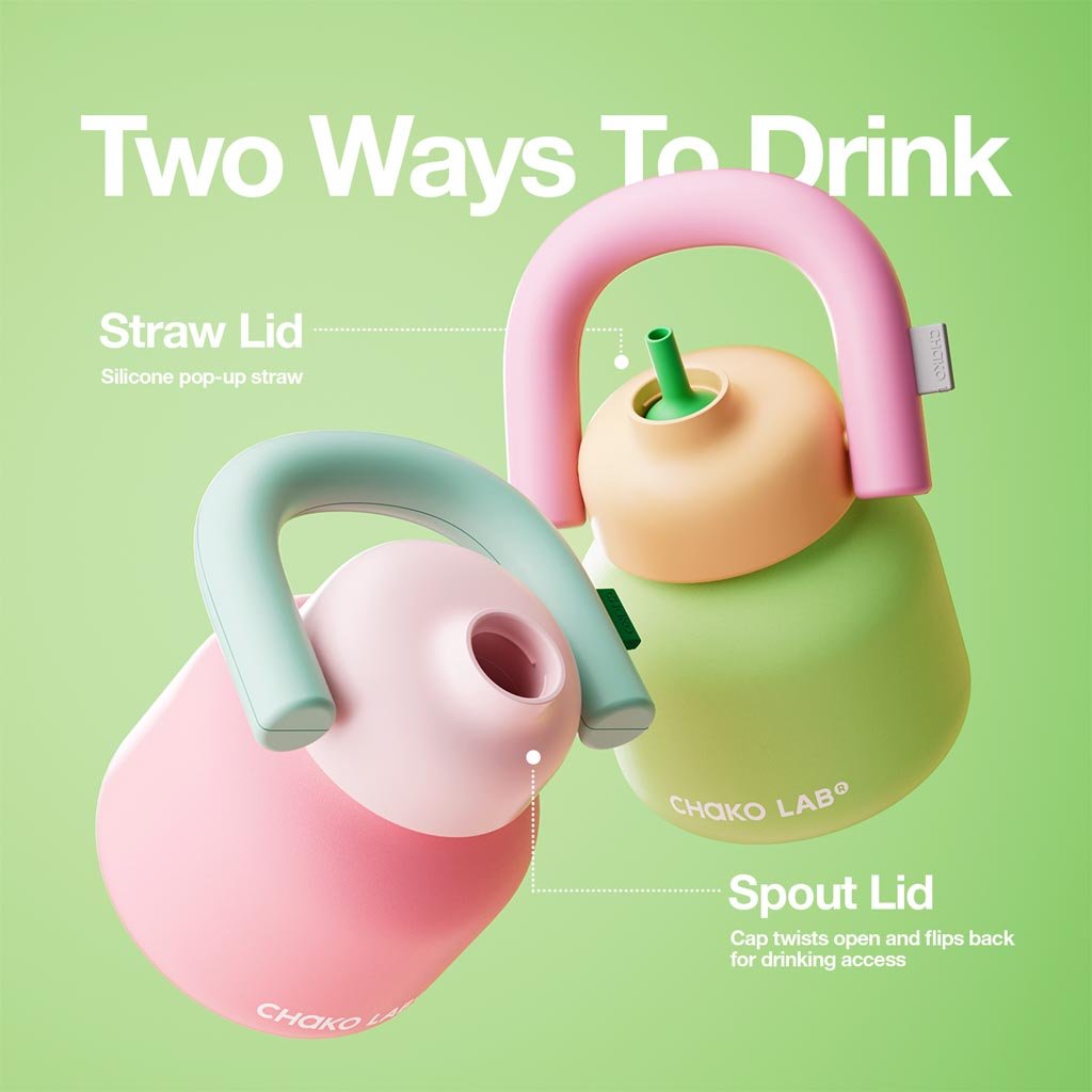 Chako Lab | Linlin Kettle Water Bottle 1L - Stainless - New Green - Cove. Beach Essentials