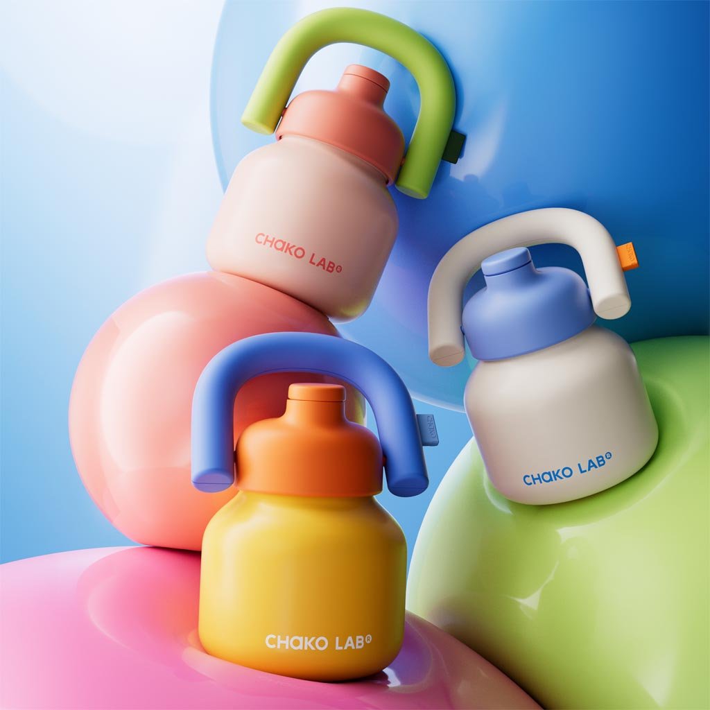 Chako Lab | Linlin Kettle Water Bottle 1L - Stainless - White - Cove. Beach Essentials