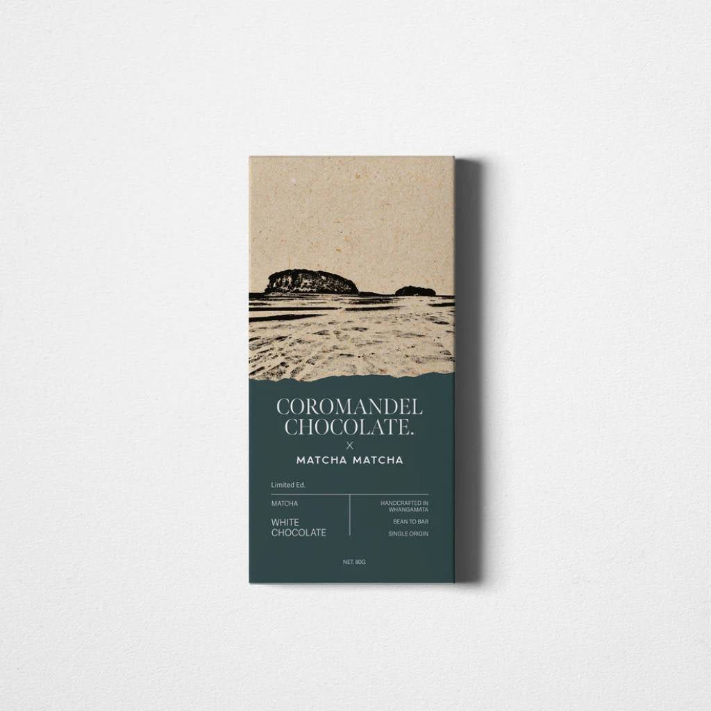 Coromandel Chocolate | 80g Matcha Matcha x White Chocolate - Cove. Beach Essentials