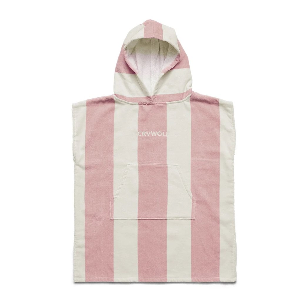 Crywolf | Hooded Towel Blush Stripe - Cove. Beach Essentials