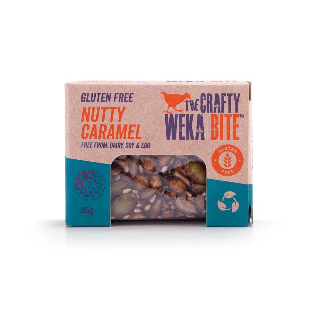 CWB | GF Nutty Caramel 40g Bites - Cove. Beach Essentials