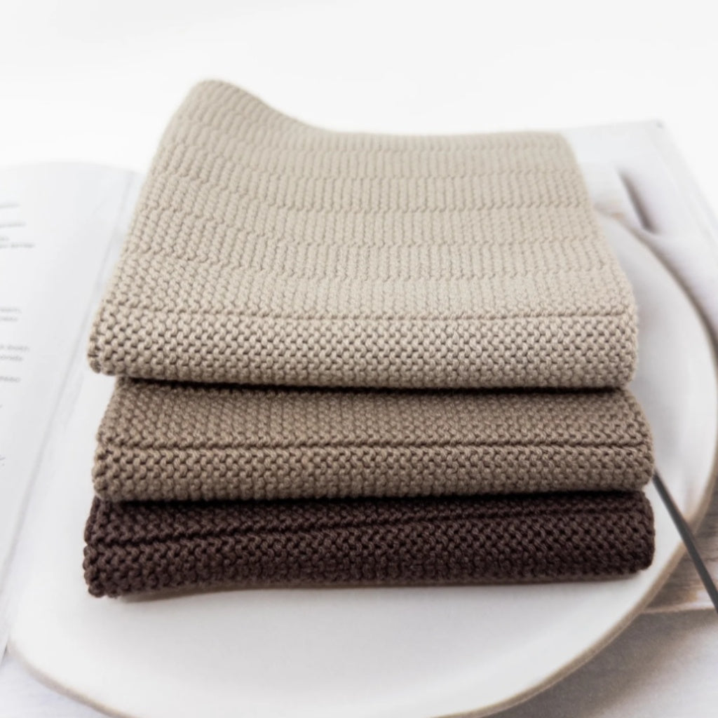 Ecovask Dishcloth 3pk - Hot Chocolate