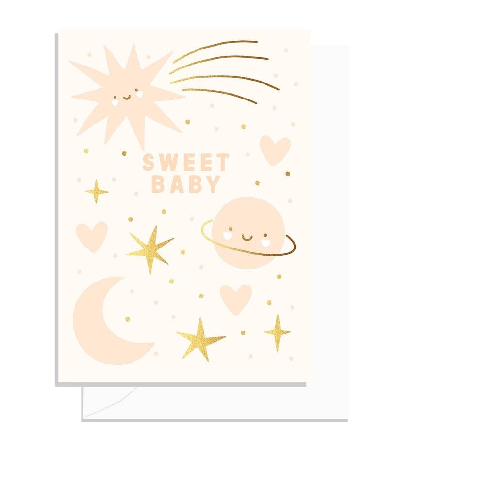 Elm Paper | Sweet Baby Starry Night Card - Cove. Beach Essentials