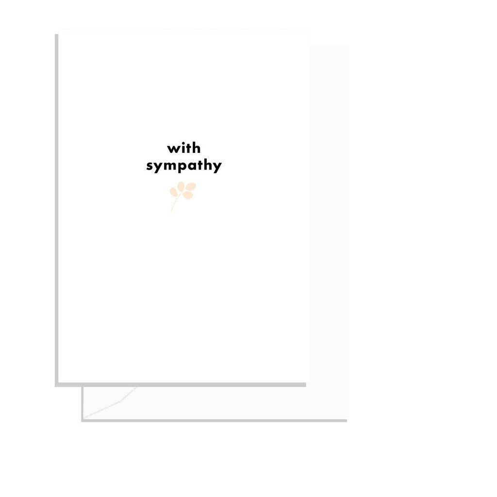 Elm Paper | With Sympathy Leaf Card - Cove. Beach Essentials