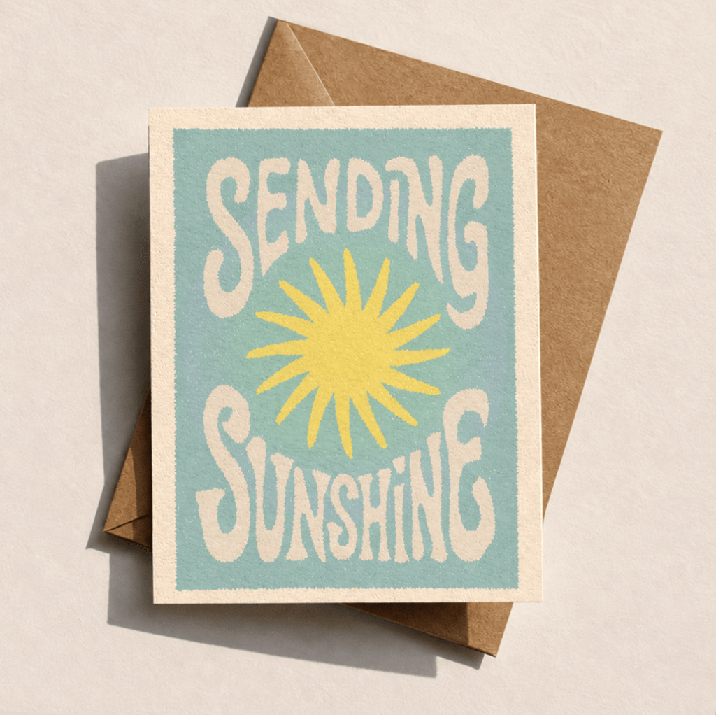 Enjoy The View | Thinking of you card | Sending sunshine | Coastal retro card - Cove. Beach Essentials