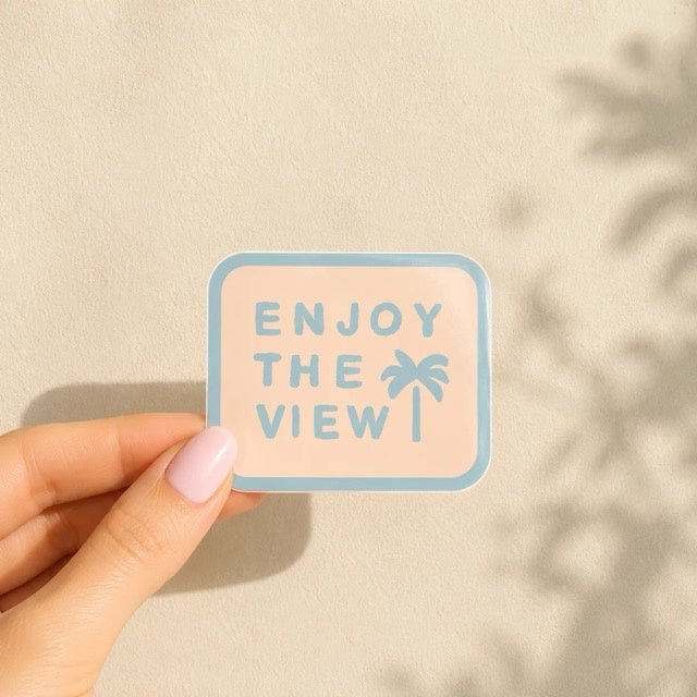 Enjoy the view Vinyl Sticker - Cove. Beach Essentials