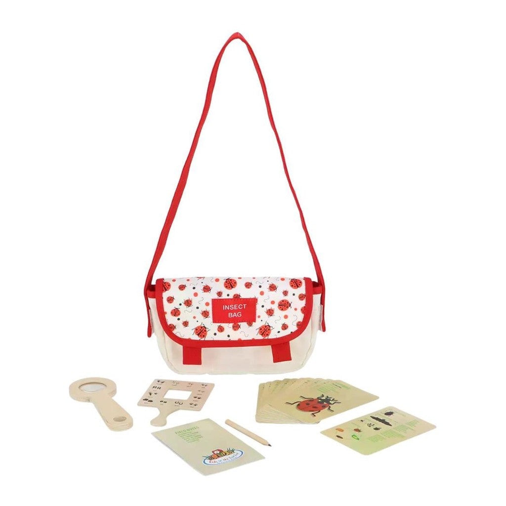 Esschert Design kids insect explorer bag with cards and binoculars