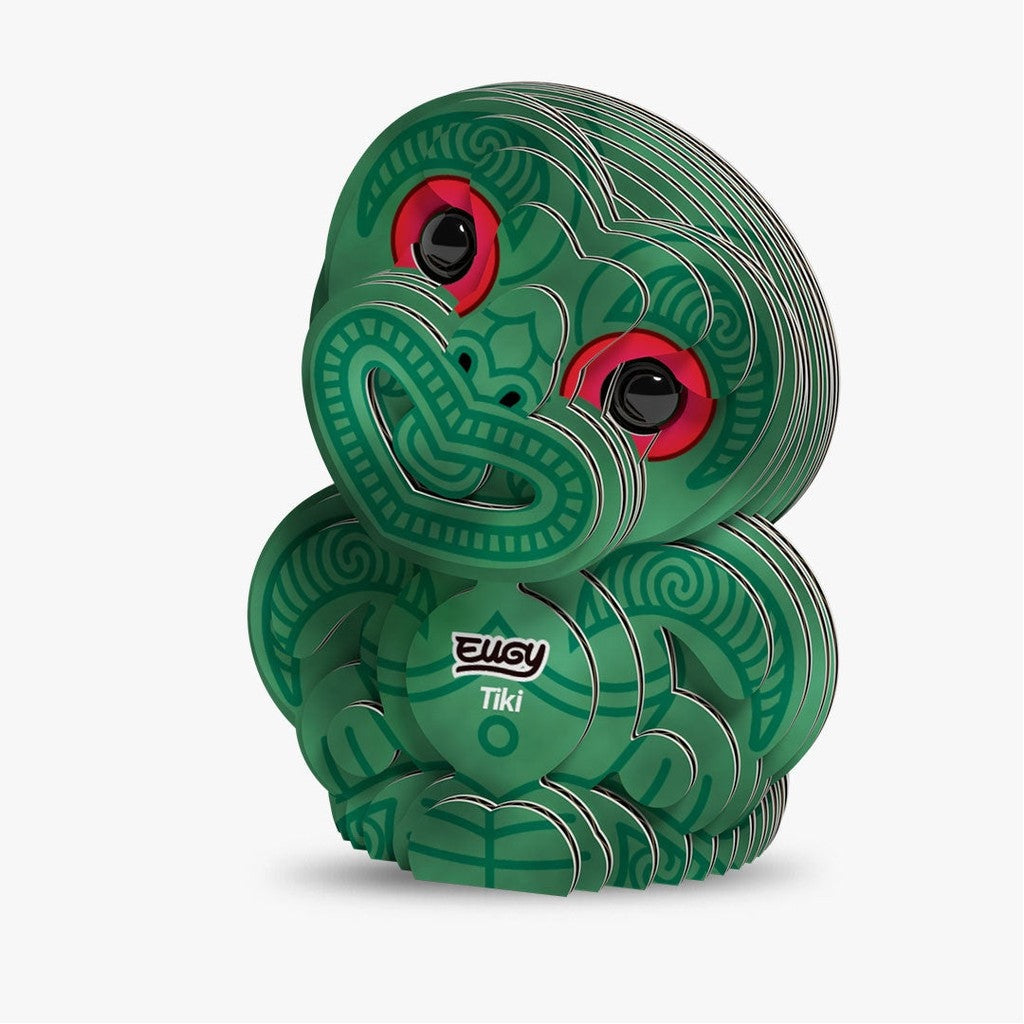 Built EUGY Tiki 3D paper puzzle