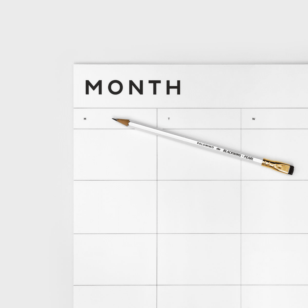 Father Rabbit Stationery | A2 Month Planner - Cove. Beach Essentials