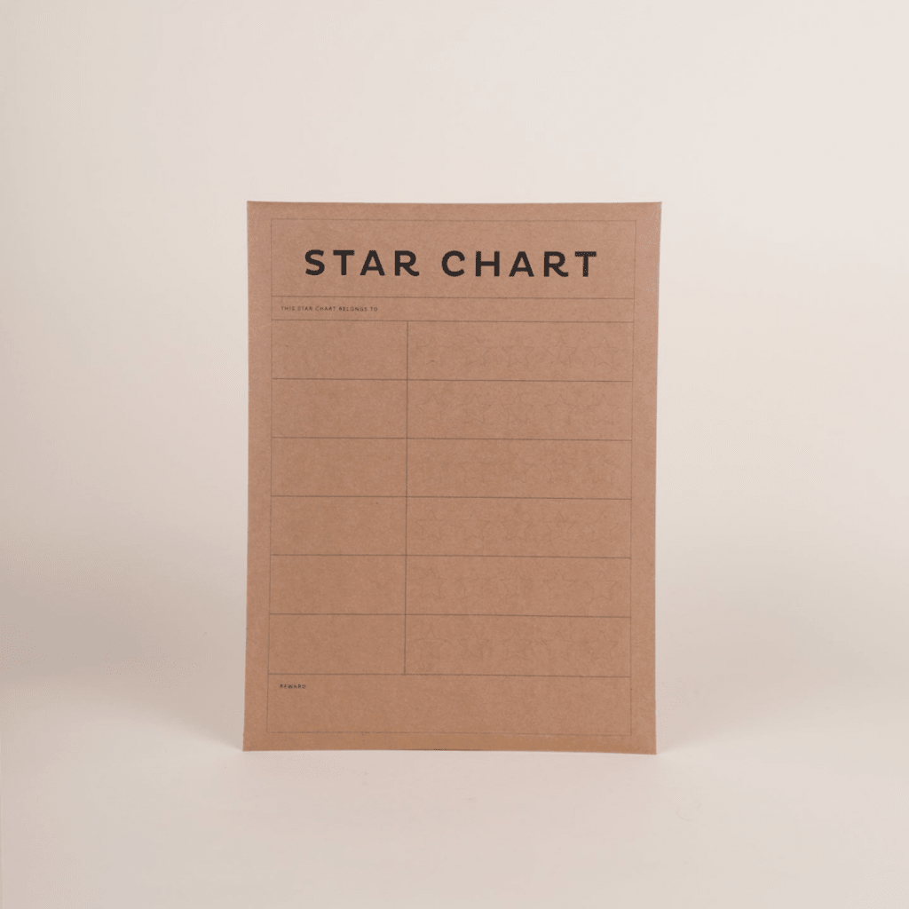 Father Rabbit Stationery | A4 Star Chart - Cove. Beach Essentials