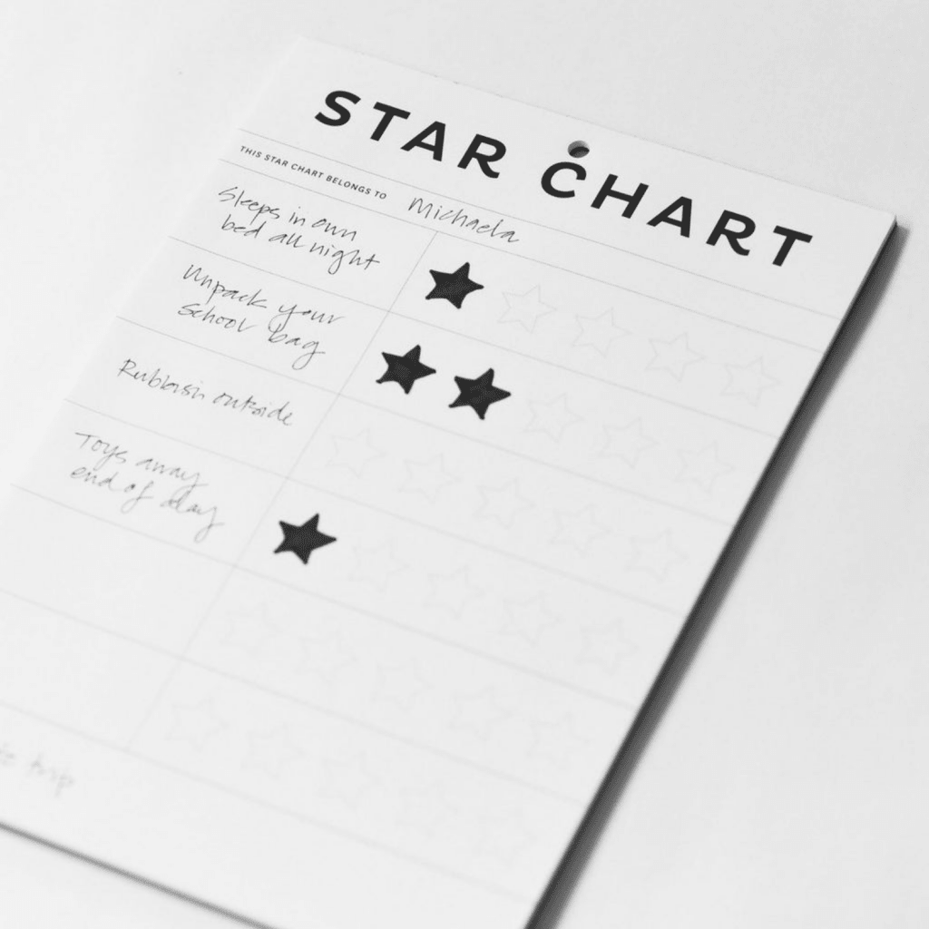 Father Rabbit Stationery | A4 Star Chart - Cove. Beach Essentials