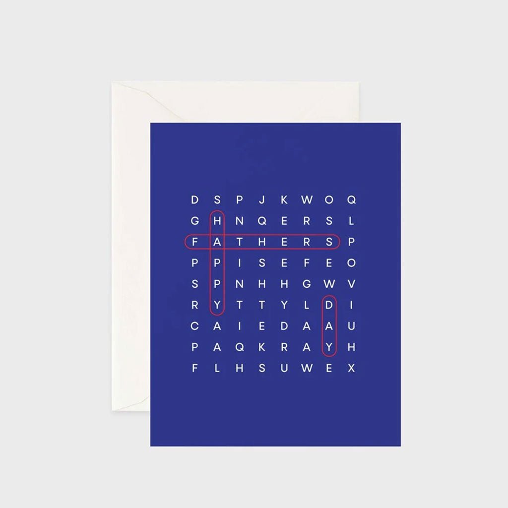 Father's Day Card - Word Search - Cove. Beach Essentials