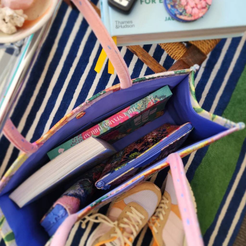 Fleur Woods | Boxy Tote - Meadow - Cove. Beach Essentials