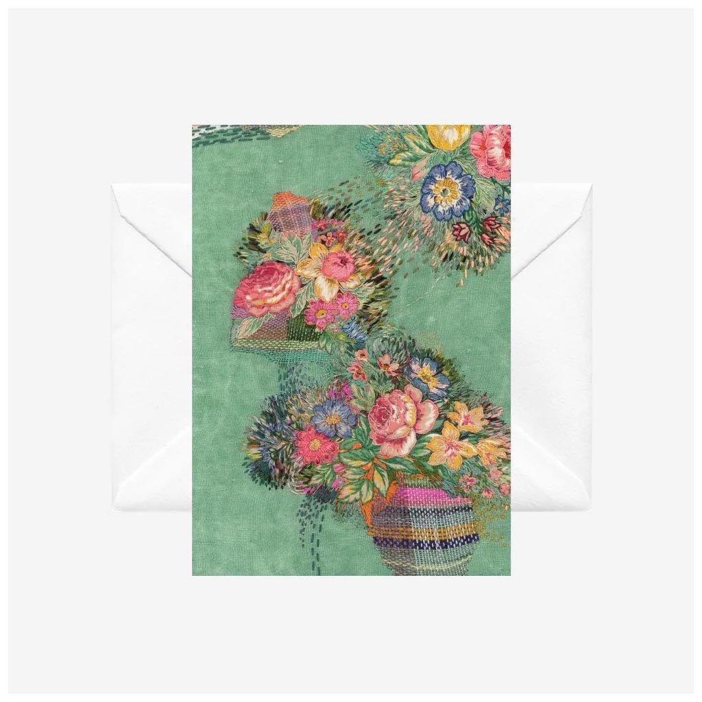 Fleur Woods | Card - Garden Wanderings Vintage Roses - Cove. Beach Essentials