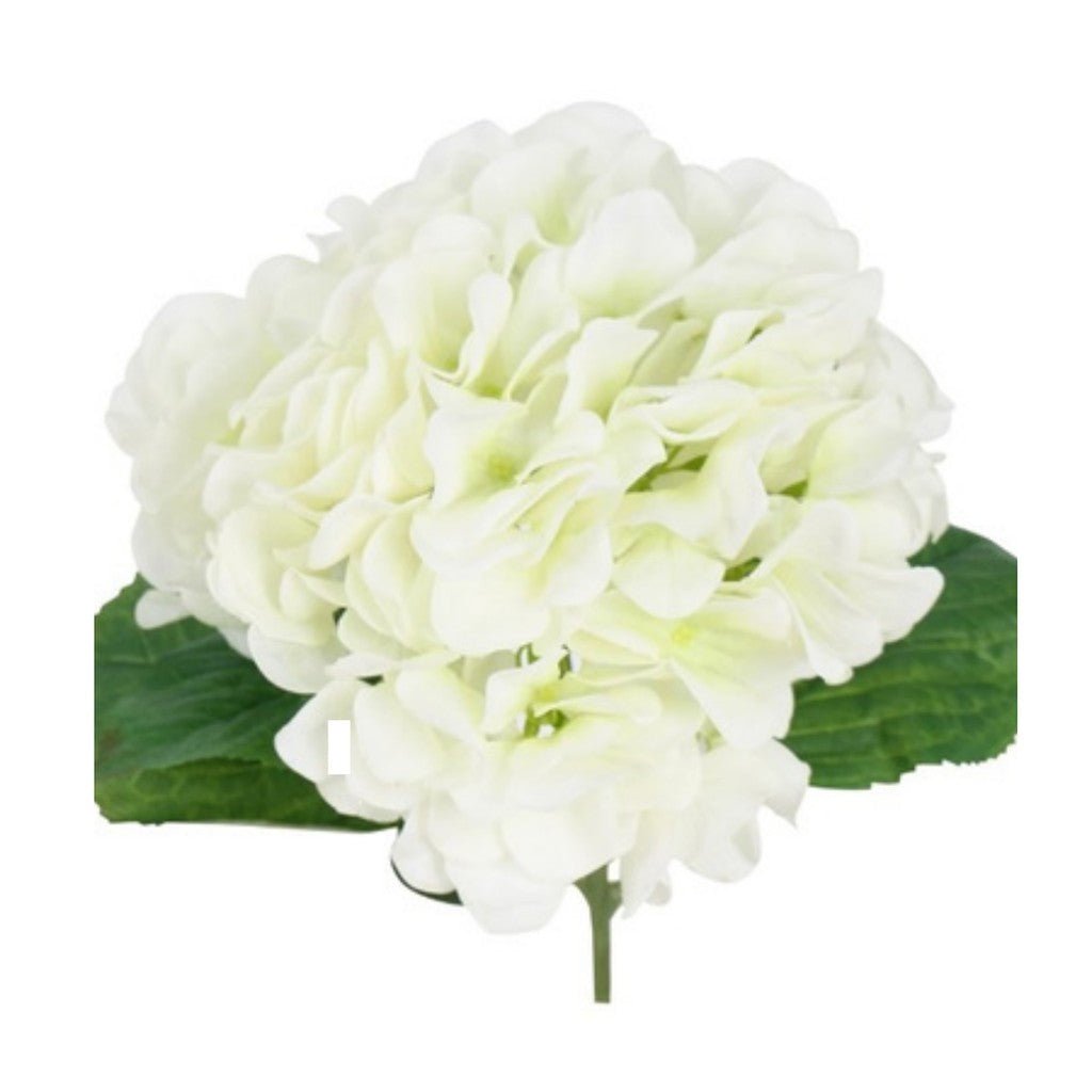 Flower Systems | Elodie Real Touch Hydrangea 47cm White - Cove. Beach Essentials