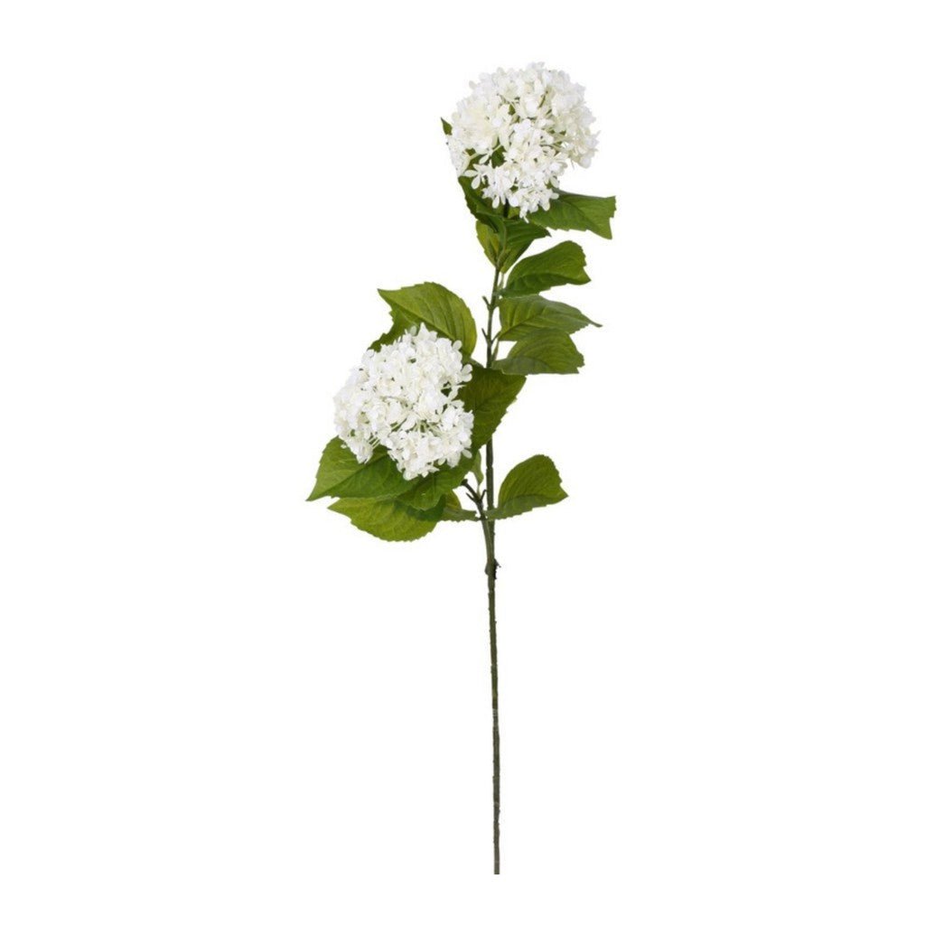 Flower Systems | Viburnum Spray 2 Heads White 86cm - Cove. Beach Essentials