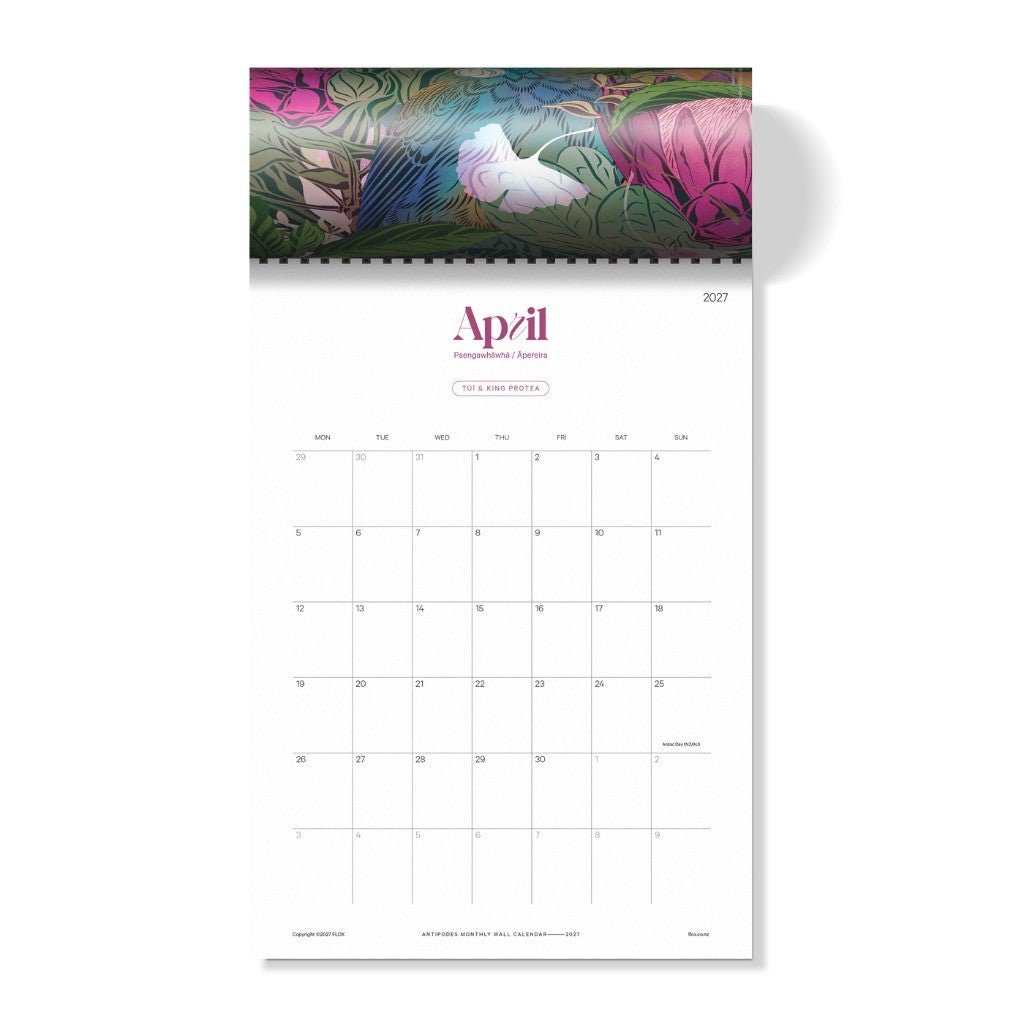 Flox | Antipodes 2027 Calendar - Cove. Beach Essentials