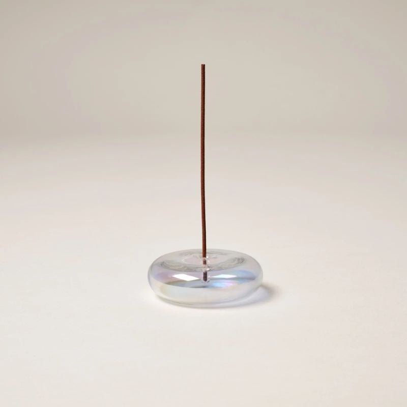 Gentle Habits | Glass Vessel Incense Holder - Iridescent - Cove. Beach Essentials