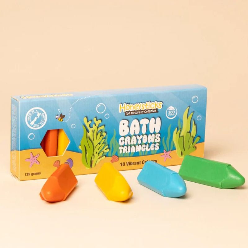 Honeysticks | Bath Crayon Triangles - Cove. Beach Essentials