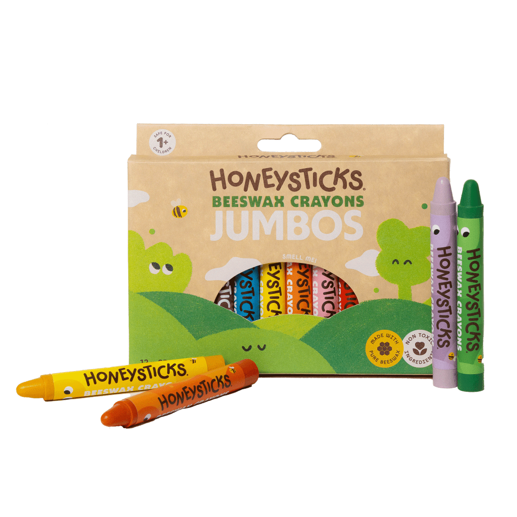 Honeysticks | Beeswax Crayons Jumbos 12pk - Cove. Beach Essentials